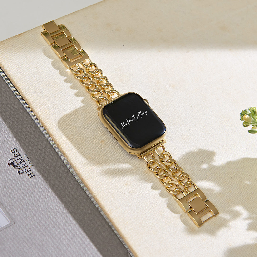 Double Chain Apple Watch Strap